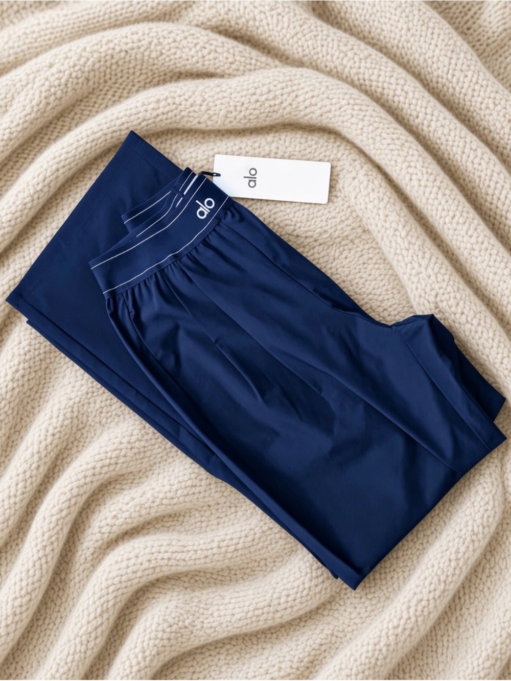 ALO Navy Suit up Trouser